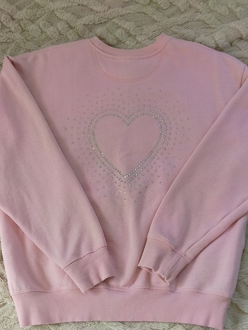 PINK Victoria's Secret Light Pink Crewneck Pullover